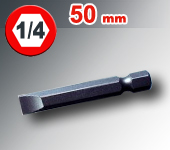 Embout Fente  longueur 50 mm  1/4" (6,36mm)