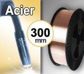 Bobine de fil ACIER - Diamètre 300 mm