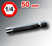 Embout Torx longueur 50mm  1/4" (6,36mm)