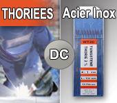 Electrodes tig Thories - Acier / Inox