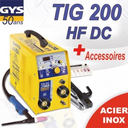 Poste à souder GYS TIG 168 HF DC avec accessoires