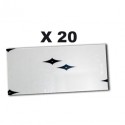 20 Ecrans de garde 108x51(Ext. Et Int pour Gysmatic 11) (Int. Pour Gysmatic 9-13 OTO - LCD Vision 11- Flip Flap)