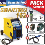 PACK BOUTEILLE 1 m3 -  poste de soudure MIG SMARTMIG 162   160A 230V - 2 EN1  - GYS