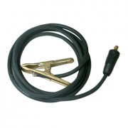 câbles de masse 300 A, 3 m, diam 35 mm², connecteur 35/50, pince bronze