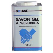 SAVON GEL ROUGE MICROBILLES - 4,5 L Boite métallique