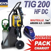 promo pack chariot tig 200 dc gys